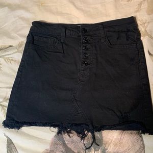 Vervet small black denim skirt